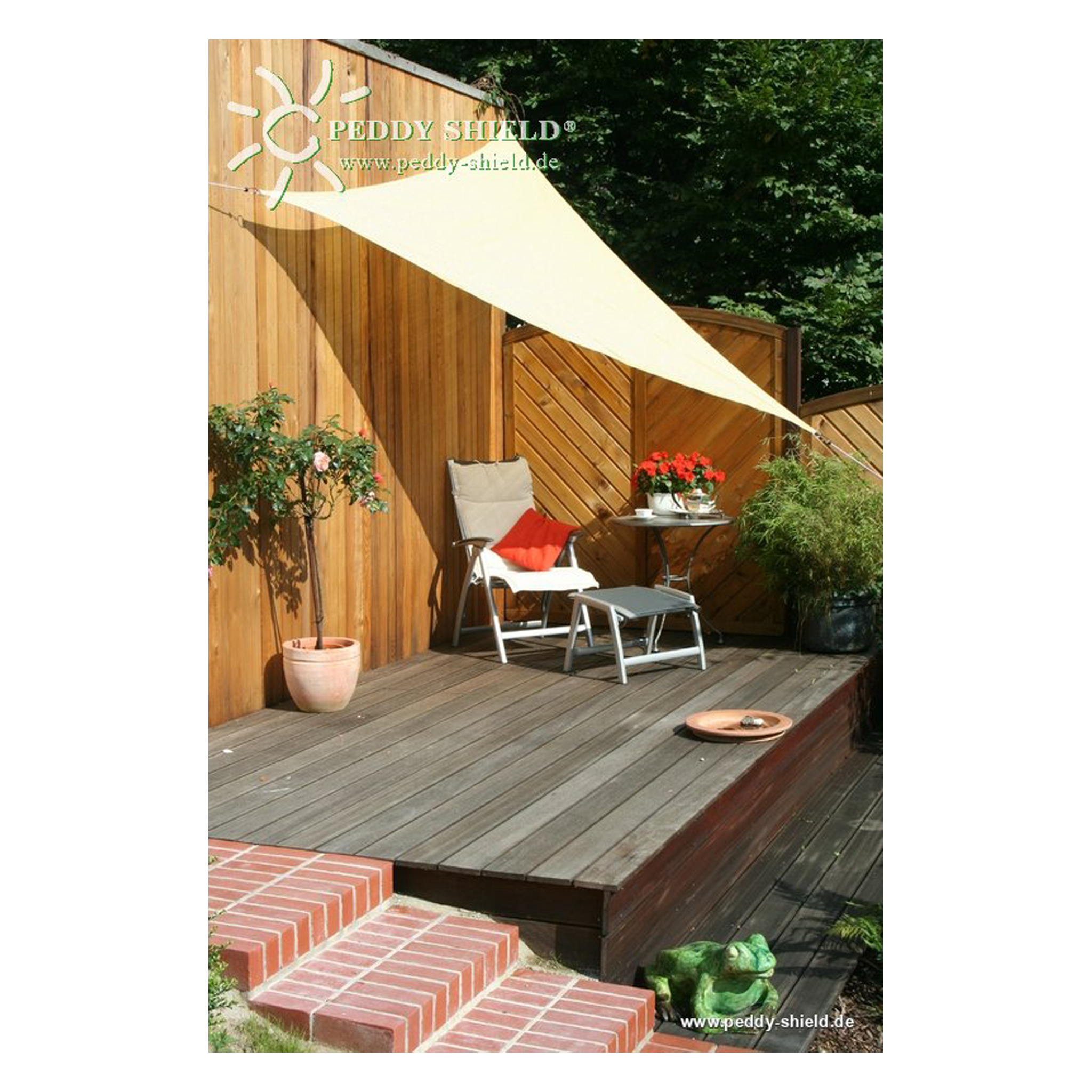 sonnensegel garten dreieck