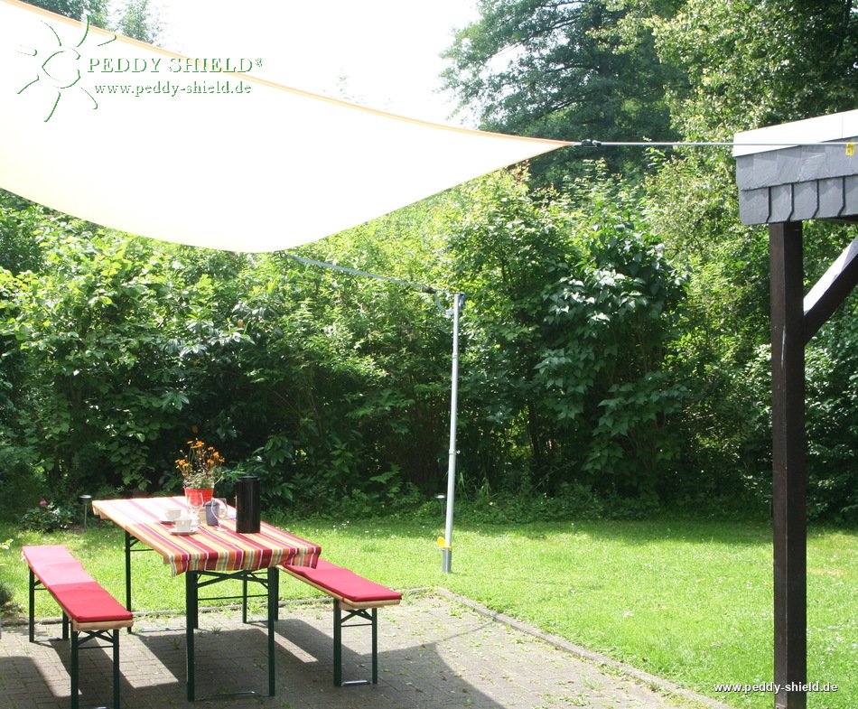 sonnensegel teleskopmast